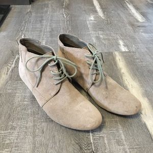 Nine West Suede Wedge Booties